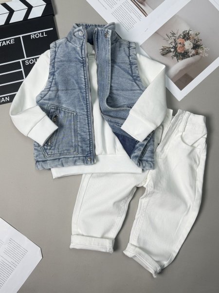 طقم ولادي جينز فست 3 قطع 1-5