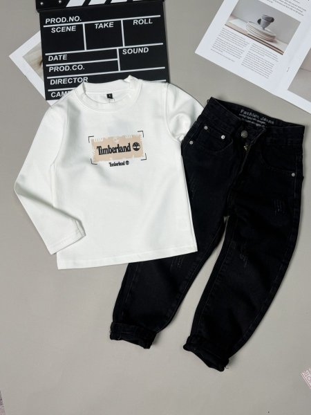 طقم ولادي Timberland ربيعي 4-10