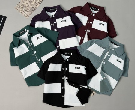 قميص قطعتين ولادي صيفي12-1