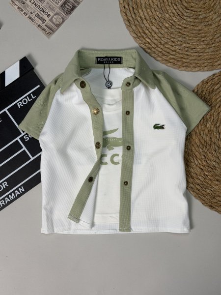 قميص ولادي قطعتين LACOSTE 1-10