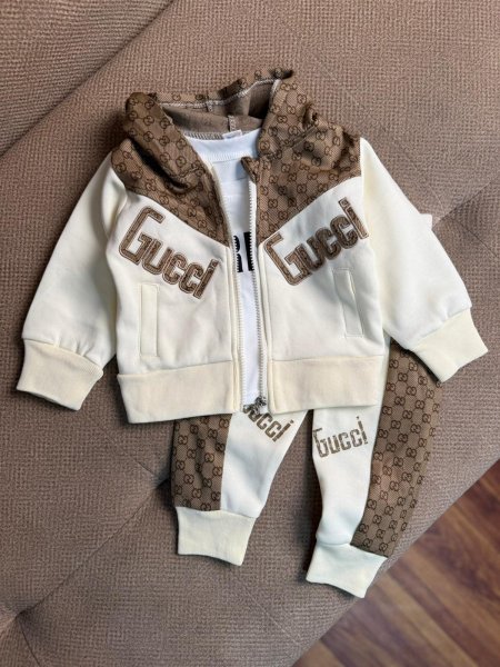 طقم ولادي GUCCI شتوي 3 قطع