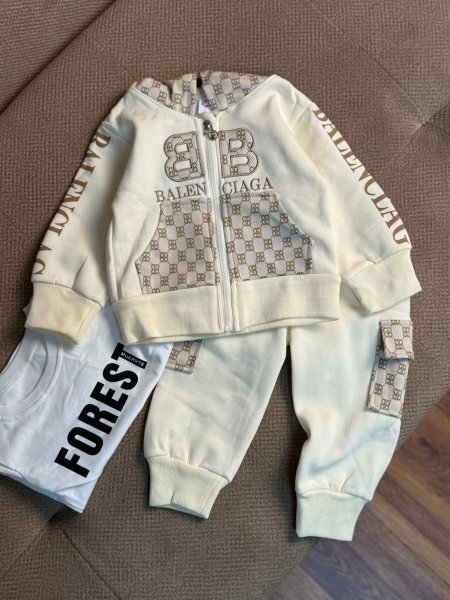 طقم ولادي BALENCIAG شتوي 3 قطع