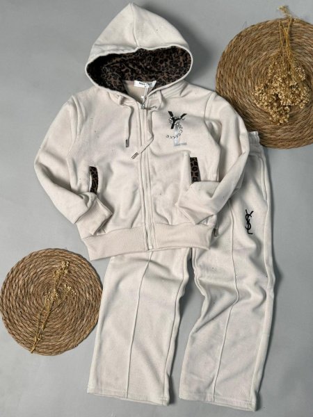 ترينج بناتي شتوي مخمل YSL 8-16