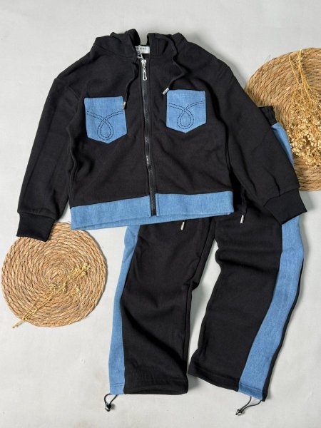 ترينج بناتي شتوي محزز مبطن 16-8