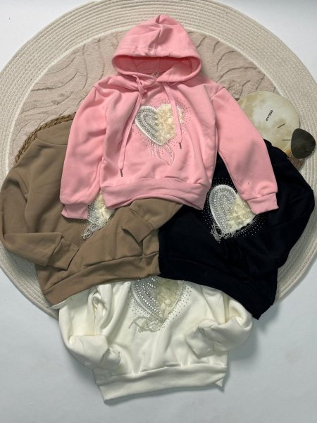 بلوز بناتي شتوي مبطن 5-8