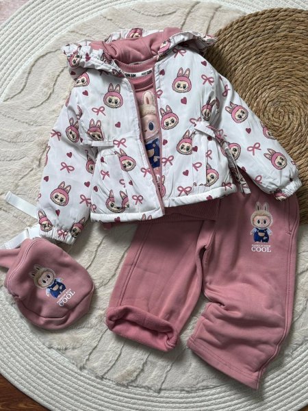 ترينج بناتي لبوبو جكيت 4 قطع