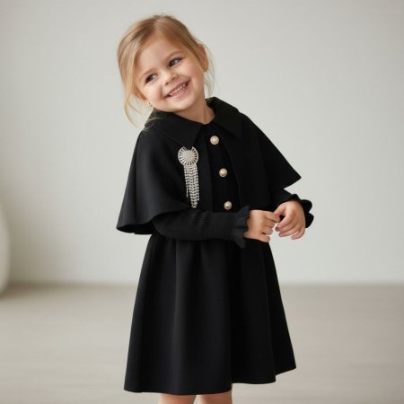 فستان بناتي صوف 3-7