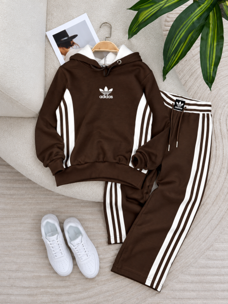 ترينج بناتي ADIDAS قطن مبطن ثقيل | مقاسات 6–20