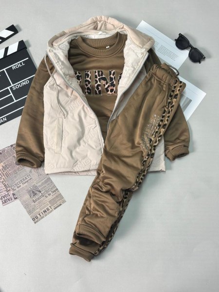 طقم بناتي شتوي 3 قطع ping 8-16