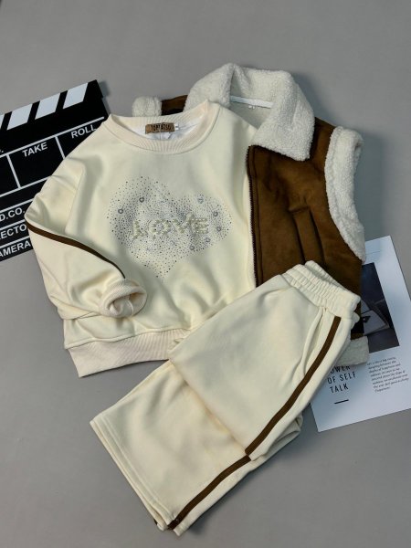 طقم بناتي شتوي ثقيل 2-12