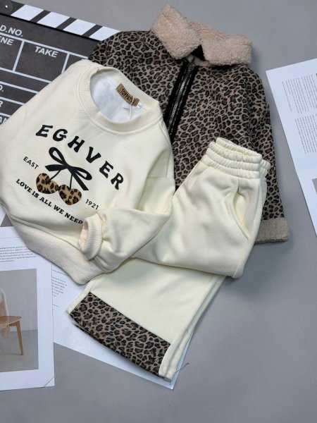 طقم بناتي شتوي ثقيل 3 قطع 2-12