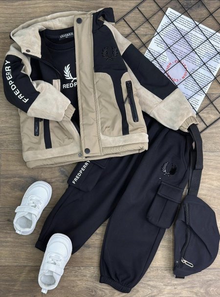 ترينج ولادي شتوي 4 قطع FRED PERRY